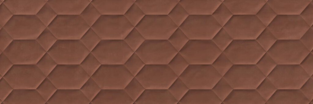 Resina Terracotta Struttura Bee 3D rett. 40x120