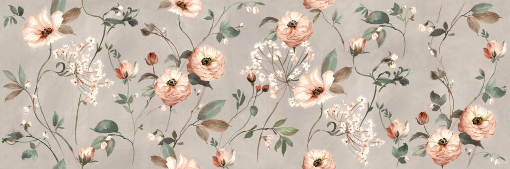 Ragno Papers Decoro Bloom Touch rett. 60x180