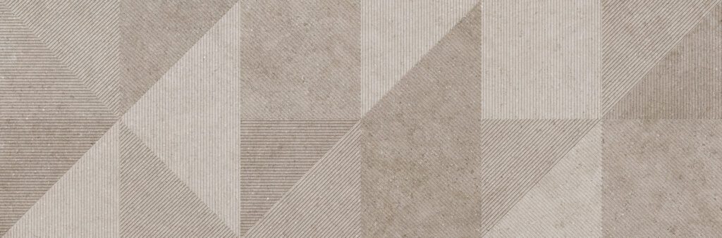 Ragno Richmond Wall Decoro Geo Touch Taupe rett. 33x100
