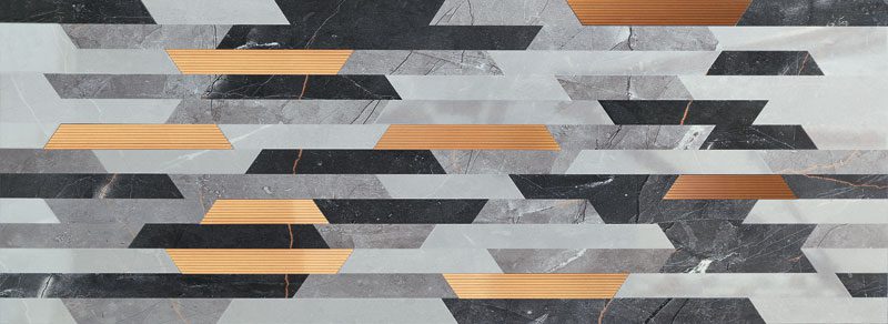 Tubadzin Brainstorm Grey Inserto 32,8x89,8