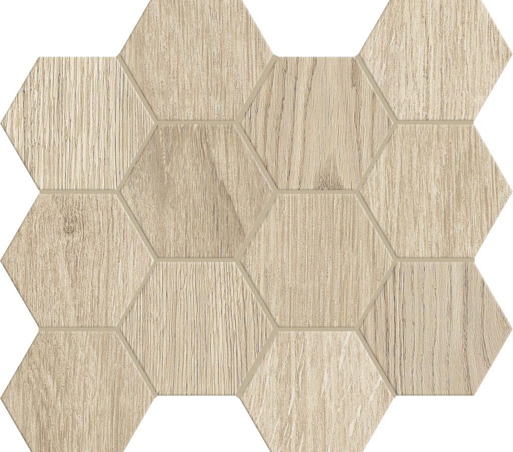 Unicom Starker Linfa Mosaico Hexagon Acero 30x34
