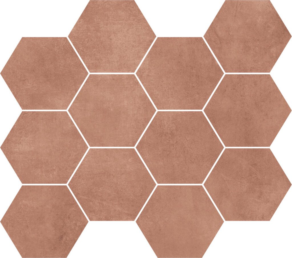 Unicom Starker Living Terracotta Hexagon Mosaico 30x34