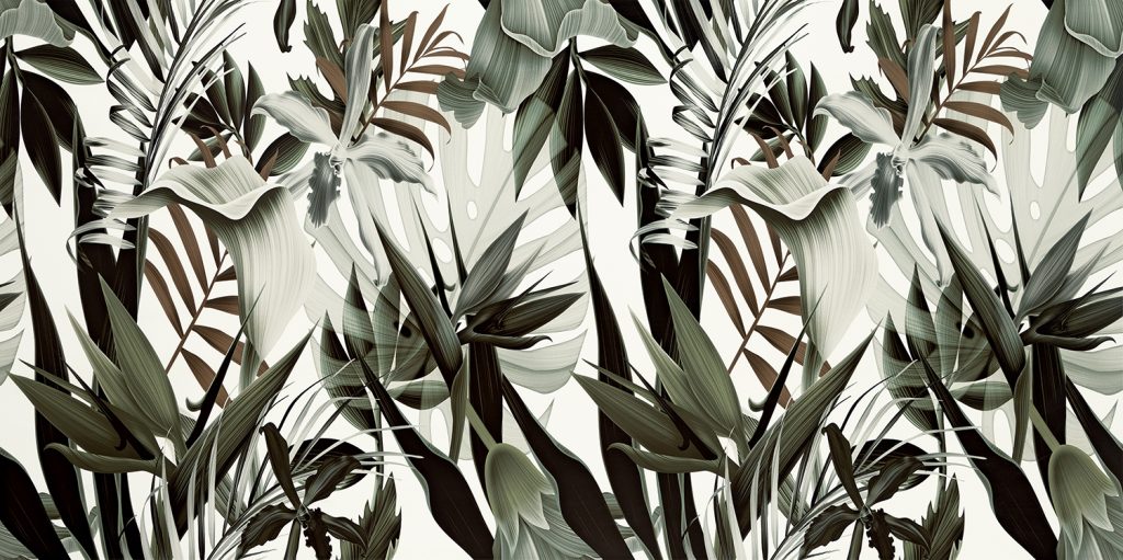 Arte Rainforest Leaves Sat. 59,8x119,8